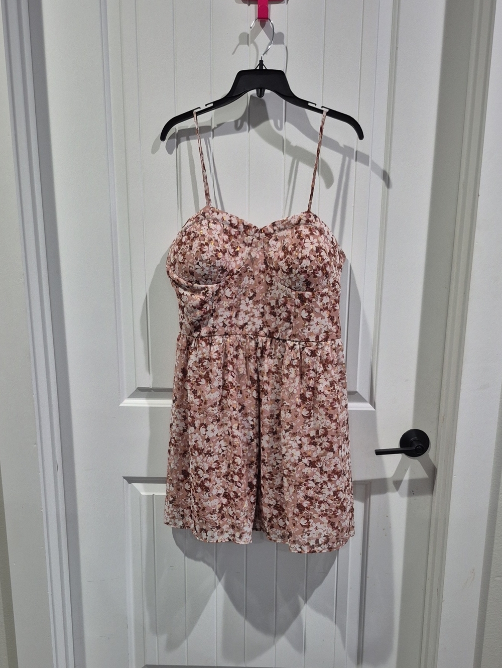 No Boundaries Floral Spaghetti-Strap Cami in Blush
